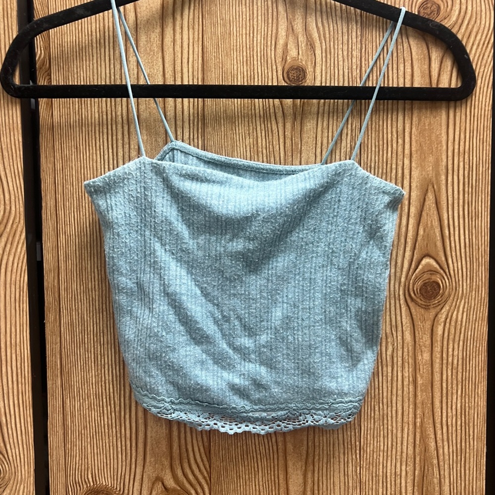 Aeropostale Sky Blue Lace Cami Top‎